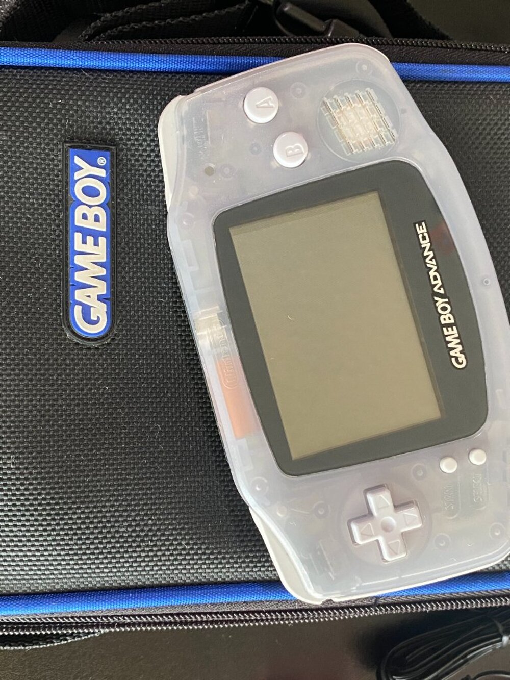 Nintendo Game Boy Advance Clear Console Bundle + 5 Games, Case, Accessories - Picture 4 of 13